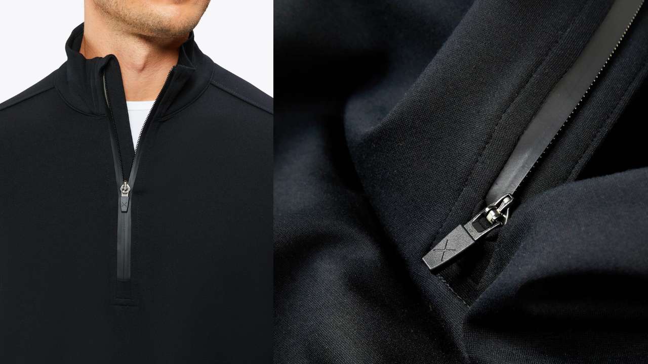 Men's Quarter Zip Sweater from Cuts Clothing